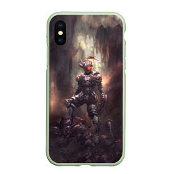 Чехол iPhone XS Max матовый Goblin Slayer darkness knight