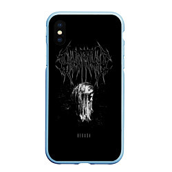 Чехол iPhone XS Max матовый Ghostemane, цвет: 3D-голубой