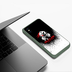 Чехол iPhone XS Max матовый Убийца Гоблинов, цвет: 3D-темно-зеленый — фото 2