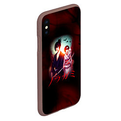 Чехол iPhone XS Max матовый Бездомный Бог, цвет: 3D-коричневый — фото 2