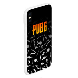Чехол iPhone XS Max матовый PUBG Master, цвет: 3D-белый — фото 2