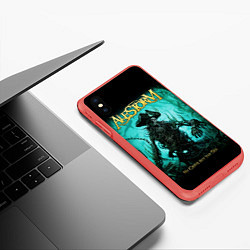 Чехол iPhone XS Max матовый Alestorm: Death Pirate, цвет: 3D-красный — фото 2