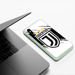 Чехол iPhone XS Max матовый Juventus: 3 Stars, цвет: 3D-салатовый — фото 2