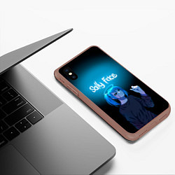 Чехол iPhone XS Max матовый Sally Face, цвет: 3D-коричневый — фото 2