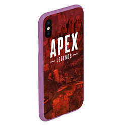Чехол iPhone XS Max матовый Apex Legends: Boiling Blood, цвет: 3D-фиолетовый — фото 2