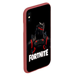 Чехол iPhone XS Max матовый Fortnite: Cyborg, цвет: 3D-красный — фото 2