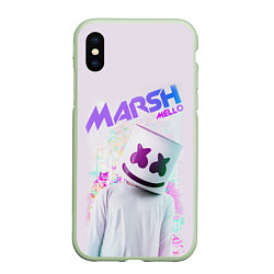 Чехол iPhone XS Max матовый Marshmello: New DJ