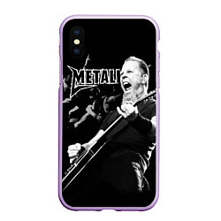 Чехол iPhone XS Max матовый Metallica