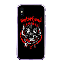 Чехол iPhone XS Max матовый Motorhead Demons, цвет: 3D-светло-сиреневый