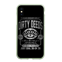 Чехол iPhone XS Max матовый AC/DC: Dirty Deeds