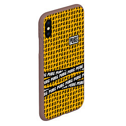 Чехол iPhone XS Max матовый PUBG Life: Yellow Style, цвет: 3D-коричневый — фото 2