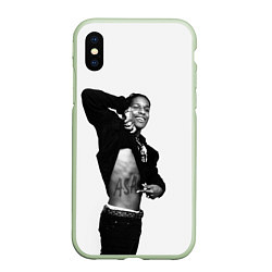 Чехол iPhone XS Max матовый ASAP Rocky: White Fashion