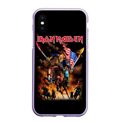 Чехол iPhone XS Max матовый Iron Maiden: USA Warriors