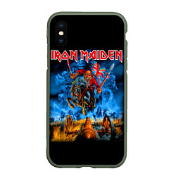 Чехол iPhone XS Max матовый Iron Maiden: Great Britain Warriors