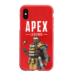 Чехол iPhone XS Max матовый Apex Legends: Red Caustic