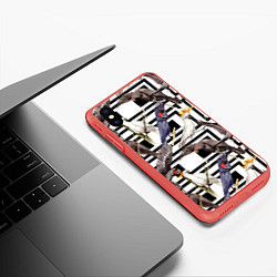 Чехол iPhone XS Max матовый Попугаи Какаду, цвет: 3D-красный — фото 2