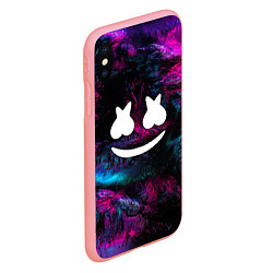 Чехол iPhone XS Max матовый Marshmello NEON, цвет: 3D-баблгам — фото 2