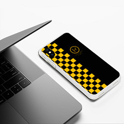 Чехол iPhone XS Max матовый 21 Pilots: Yellow Grid, цвет: 3D-белый — фото 2