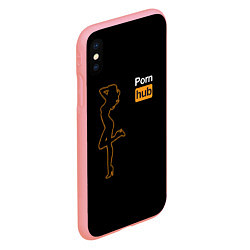Чехол iPhone XS Max матовый PornHub: Neon Girl, цвет: 3D-баблгам — фото 2