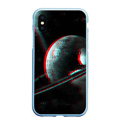 Чехол iPhone XS Max матовый Cosmos Glitch