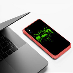 Чехол iPhone XS Max матовый The Prodigy: Acid Ants, цвет: 3D-красный — фото 2