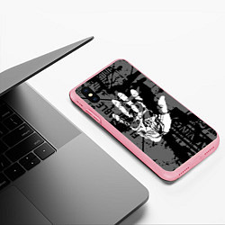 Чехол iPhone XS Max матовый Stop Covid 19!, цвет: 3D-баблгам — фото 2