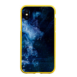 Чехол iPhone XS Max матовый Синий космос