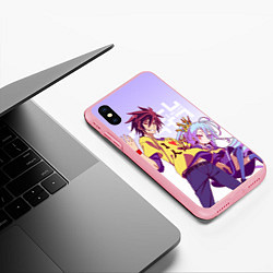 Чехол iPhone XS Max матовый No Game No Life, цвет: 3D-баблгам — фото 2