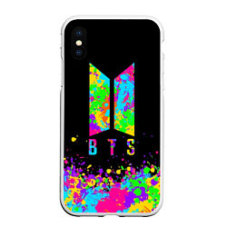 Чехол iPhone XS Max матовый BTS: Mood Paint