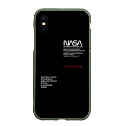 Чехол iPhone XS Max матовый NASA