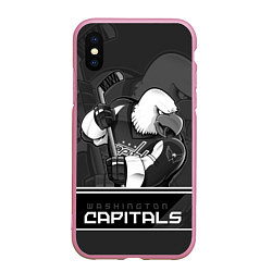 Чехол iPhone XS Max матовый Washington Capitals: Mono