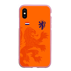Чехол iPhone XS Max матовый Сборная Голландии