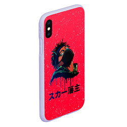 Чехол iPhone XS Max матовый SCARLXRD Rap, цвет: 3D-светло-сиреневый — фото 2