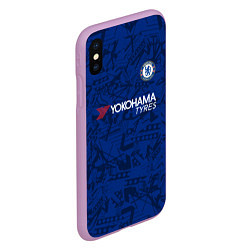 Чехол iPhone XS Max матовый Chelsea home 19-20, цвет: 3D-сиреневый — фото 2