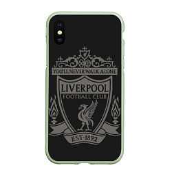 Чехол iPhone XS Max матовый Liverpool - Classic Est 1892, цвет: 3D-салатовый