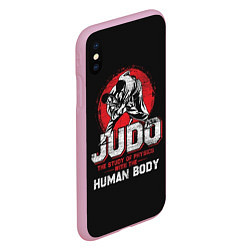 Чехол iPhone XS Max матовый Judo: Human Body, цвет: 3D-розовый — фото 2