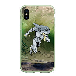 Чехол iPhone XS Max матовый Great White, цвет: 3D-салатовый