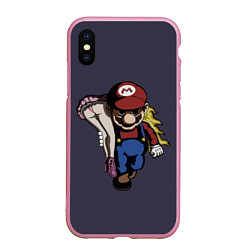 Чехол iPhone XS Max матовый Mario Chad