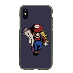 Чехол iPhone XS Max матовый Mario Chad