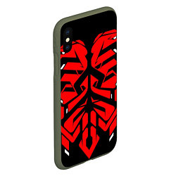 Чехол iPhone XS Max матовый ARMOR SAMURAI, цвет: 3D-темно-зеленый — фото 2