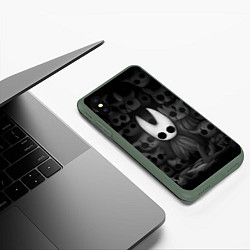 Чехол iPhone XS Max матовый Hollow Knight, цвет: 3D-темно-зеленый — фото 2