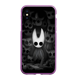 Чехол iPhone XS Max матовый Hollow Knight, цвет: 3D-фиолетовый