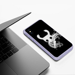 Чехол iPhone XS Max матовый Hollow Knight, цвет: 3D-светло-сиреневый — фото 2