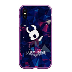 Чехол iPhone XS Max матовый Hollow Knight, цвет: 3D-фиолетовый