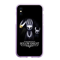 Чехол iPhone XS Max матовый Hollow Knight, цвет: 3D-сиреневый