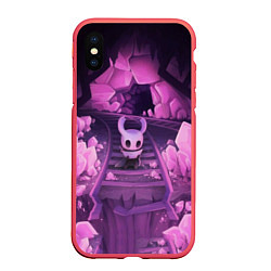 Чехол iPhone XS Max матовый Hollow Knight, цвет: 3D-красный