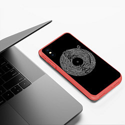 Чехол iPhone XS Max матовый Joy Division, цвет: 3D-красный — фото 2