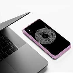 Чехол iPhone XS Max матовый Joy Division, цвет: 3D-сиреневый — фото 2