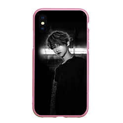 Чехол iPhone XS Max матовый Stray Kids, цвет: 3D-розовый