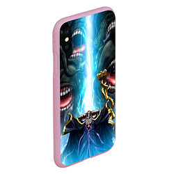 Чехол iPhone XS Max матовый Overlord, цвет: 3D-розовый — фото 2